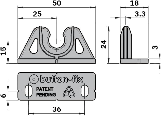 Button Fix Type 2 Bracket with Upgraded Button x10 + 1 Marker Tool