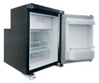 BEKULE - R50- 12/24v DC LG Compressor Fridge, Dual hinge - Black