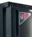 BEKULE - R50- 12/24v DC LG Compressor Fridge, Dual hinge - Black