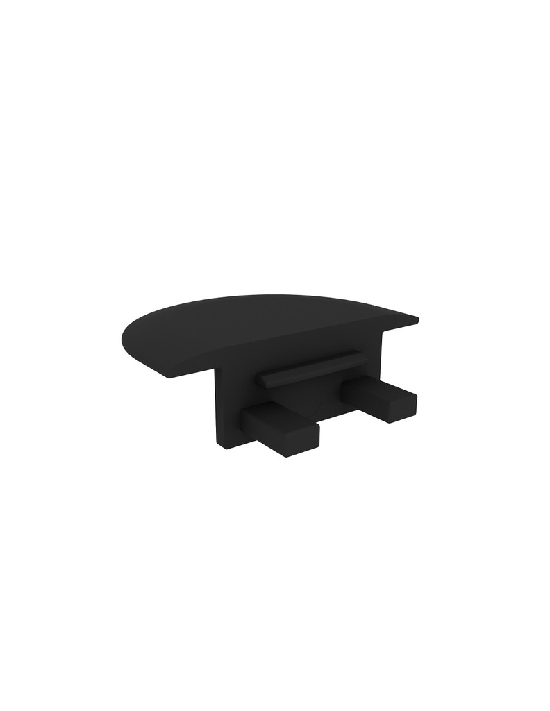 End cap INLINE MINI XL profile Recessed ( black )    OP2-ZASL-INM-XL-CZ-01