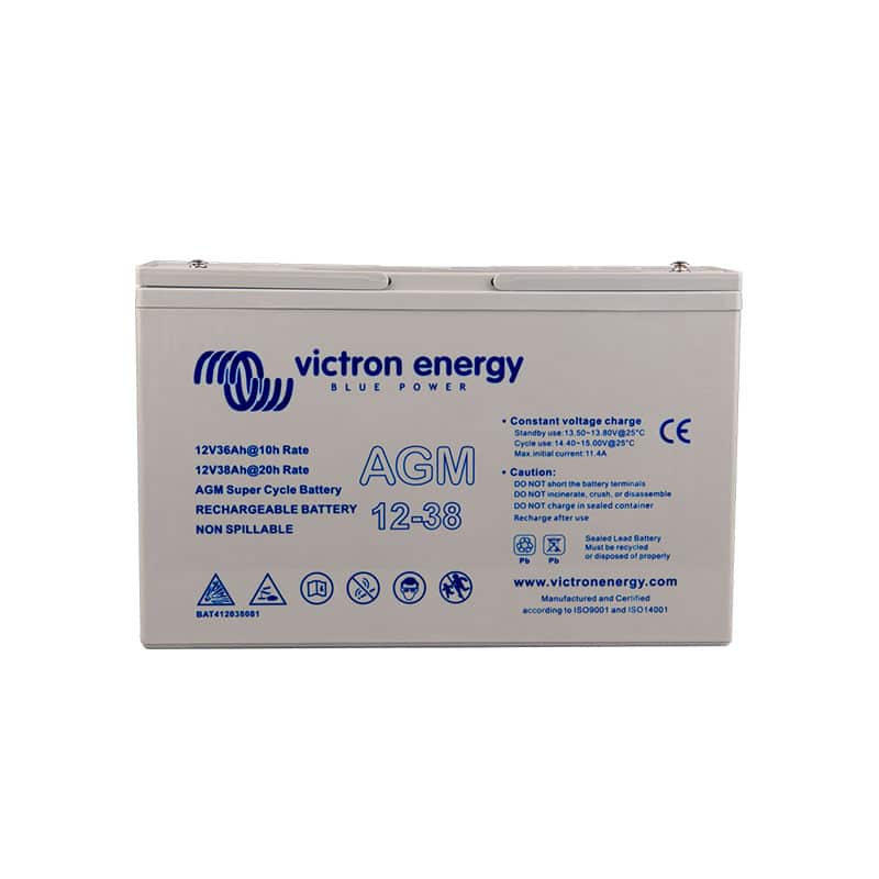 Victron Energy AGM Super Cycle Battery 12V/38Ah (M5)   BAT412038081