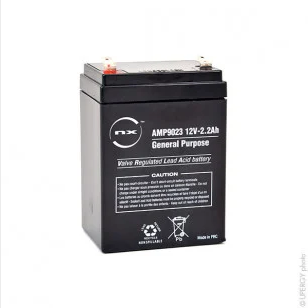Sealed Lead Acid battery 12V 2.2Ah F4.8 - AMP9023