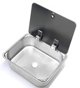 CAN LR1375 Sink with Glass Lid with Tap Hole