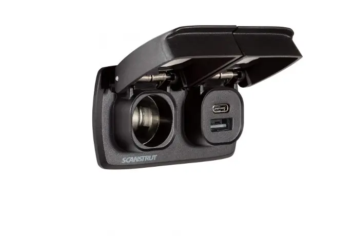 Scanstrut Flip Pro Duo - USB-A/C & 12V Power Socket  SC-MULTI-F2