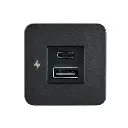 Scanstrut TILE - USB-A / USB-C Interiors Charging Socket 12/24V - Black Bezel SC-TILE-10