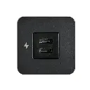 Scanstrut TILE - USB-C / USB-C Interiors Charging Socket 12/24V - Black Bezel SC-TILE-20