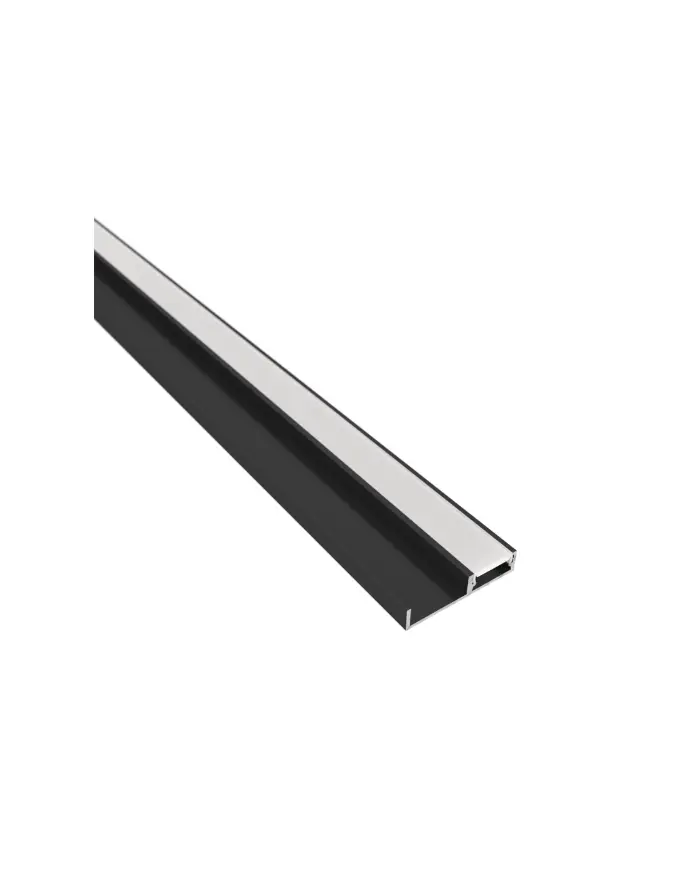 LED Profile Black Floor Line Opal - PROFIL-FLOORLINE-OP-2MC