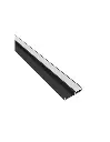 LED Profile Black Floor Line Opal - PROFIL-FLOORLINE-OP-2MC