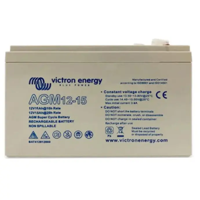 Victron Energy 12V/15Ah AGM Super Cycle Batt. (M5) BAT412015081