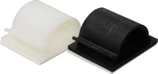 [100597] Self Adhesive Cable Clip 16mm White ( Single )    CCP3-W