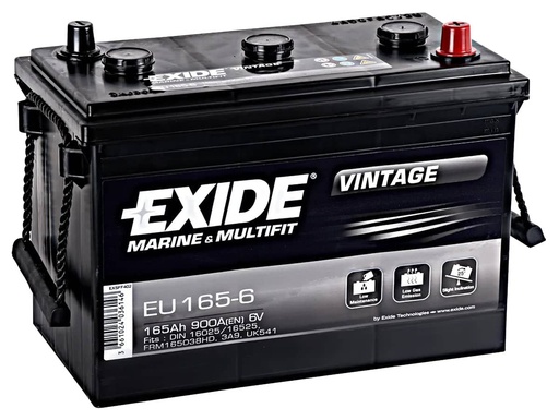 [104119] Exide EU165-6 Vintage ( 541 ) 6V 165ah 900cca   EU165-6