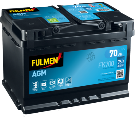 Fulmen AGM Start-Stop FK700 096 70ah 760cca   FK700 - Beng repalced by FK720