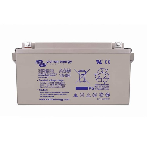 [104723] Victron Energy AGM Deep Cycle Battery 12V/90Ah   BAT412800084
