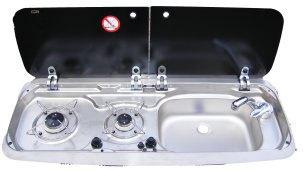 [104813] Dometic 9222 Combi RH Sink/2Burner Hob