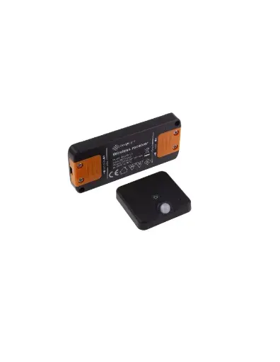 [105089] DELI 2 wireless PIR set for wardrobes BLACK    DELI-ZES-1P-CZ-02