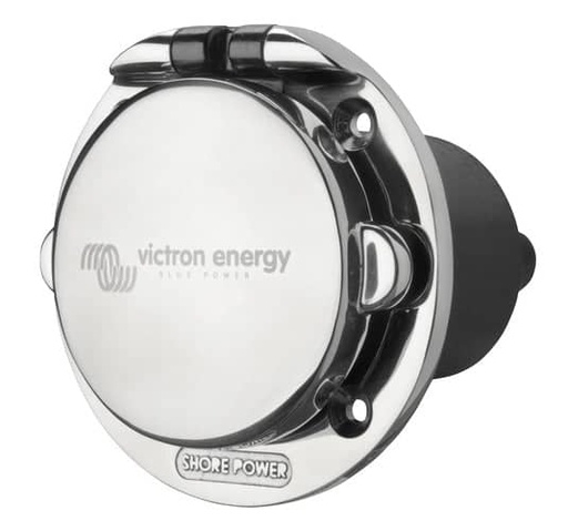 [105541] Victron Energy Power Inlet Stainless Steel with cover 16A/250Vac (2p/3w)  SHP301602000