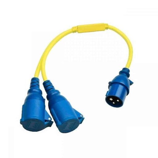 [106041] Victron Energy Splitter Cord 16A/250V-CEE plug/2xCEE Coupling   SHP307700240