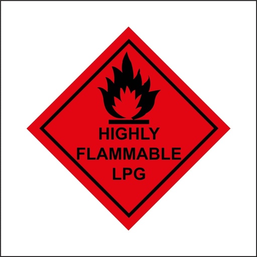 [109354] LPG Hazard Sticker    HA030
