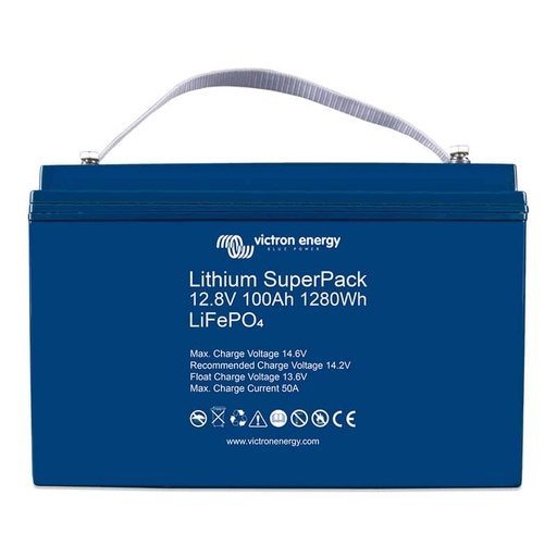 [109962] Victron Energy Lithium SuperPack 12.8V/100Ah (M8) High Current   BAT512110710