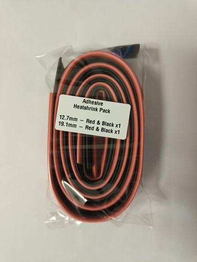 [119326] Non Adhesive Heatshrink Pack - 2 Sizes Red & Black (12.7mm/25.4mm) 