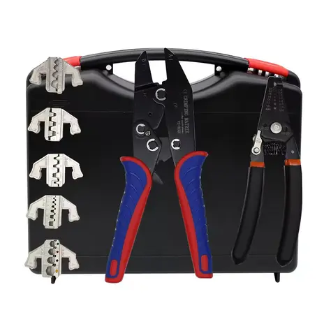 [119529] Crimping pliers quick change clamp cable duct / plug / insulated terminal kit multifunctional Hand tool 