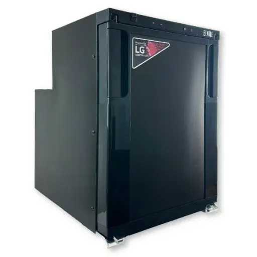 [119918] BEKULE - R50- 12/24v DC LG Compressor Fridge, Dual hinge - Black
